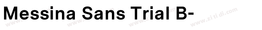 Messina Sans Trial B字体转换